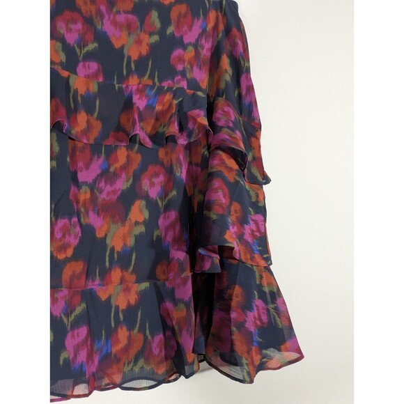 Ralph Lauren Womens Floral Ruffle Skirt Sz 12 Cottagecore Feminine Luxe Coquette - Picture 5 of 11